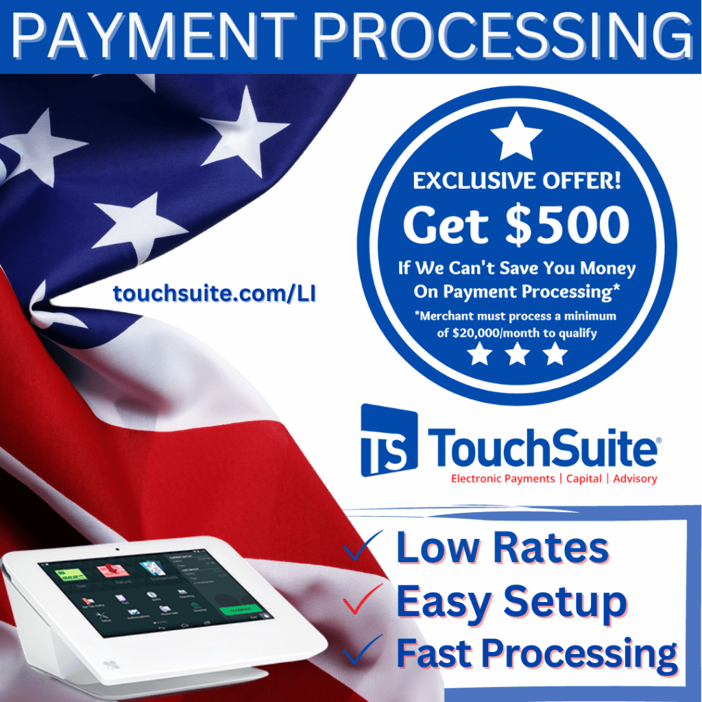 Slash Processing Rates & Merchant Services Fees - TouchSuite Credit Card Processing and E-payments (LI)